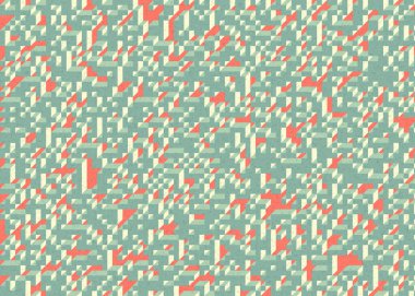 Edward Zajecs 2. Cubo 'nun 1971' deki uygulaması. Esasen 8 taştan oluşan bir Truchet fayans seti ve yerleştirme sanatı illüstrasyonu için kurallar 