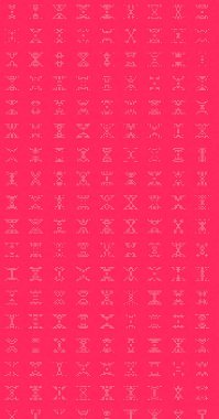 Soyut Renk Yarım Tonlama Noktaları üretken sanat arkaplanı çizimi