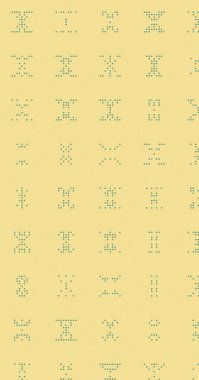 Soyut Renk Yarım Tonlama Noktaları üretken sanat arkaplanı çizimi