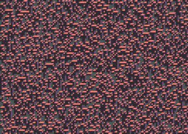 Edward Zajecs 2. Cubo 'nun 1971' deki uygulaması. Esasen 8 taştan oluşan bir Truchet fayans seti ve yerleştirme sanatı illüstrasyonu için kurallar 