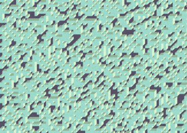 Edward Zajecs 2. Cubo 'nun 1971' deki uygulaması. Esasen 8 taştan oluşan bir Truchet fayans seti ve yerleştirme sanatı illüstrasyonu için kurallar 