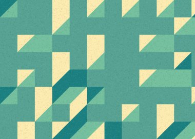 Edward Zajecs 2. Cubo 'nun 1971' deki uygulaması. Esasen 8 taştan oluşan bir Truchet fayans seti ve yerleştirme sanatı illüstrasyonu için kurallar 