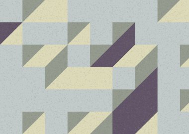 Edward Zajecs 2. Cubo 'nun 1971' deki uygulaması. Esasen 8 taştan oluşan bir Truchet fayans seti ve yerleştirme sanatı illüstrasyonu için kurallar 