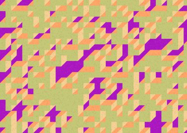 Edward Zajecs 2. Cubo 'nun 1971' deki uygulaması. Esasen 8 taştan oluşan bir Truchet fayans seti ve yerleştirme sanatı illüstrasyonu için kurallar 