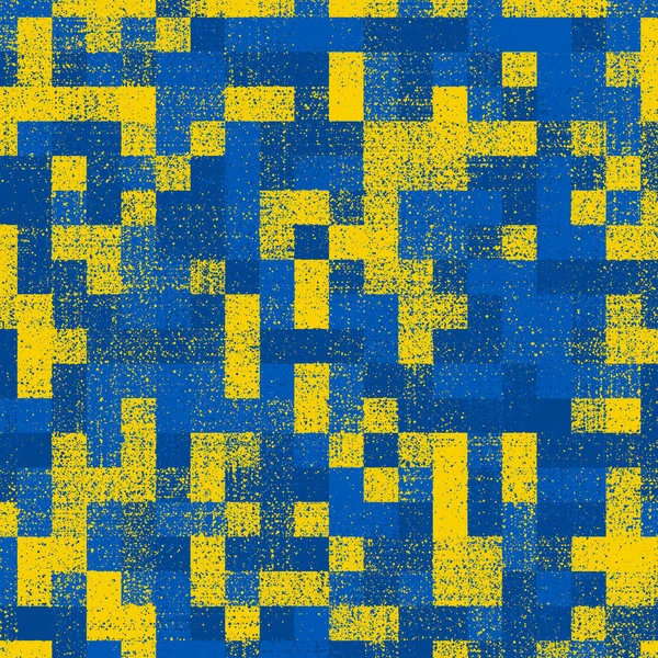Ukrainian Flag Color Brushed Sparcle Dots Paint Imitation Background Abstract — Vetor de Stock