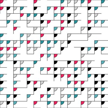 Dekoratif diyagram renkli geometrik şekiller arkaplan resimlemesi