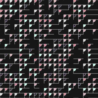 Dekoratif diyagram renkli geometrik şekiller arkaplan resimlemesi