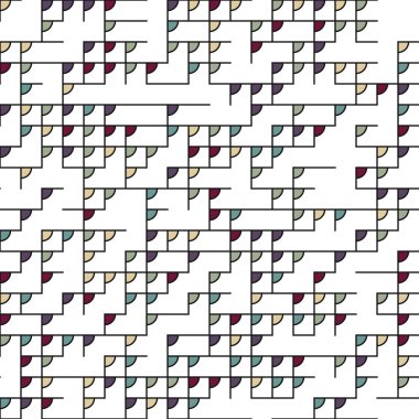 Dekoratif diyagram renkli geometrik şekiller arkaplan resimlemesi