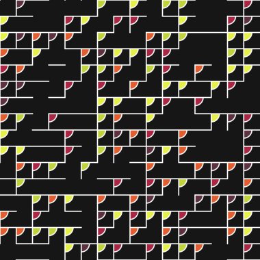 Dekoratif diyagram renkli geometrik şekiller arkaplan resimlemesi