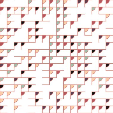 Dekoratif diyagram renkli geometrik şekiller arkaplan resimlemesi