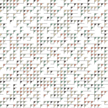 Dekoratif diyagram renkli geometrik şekiller arkaplan resimlemesi