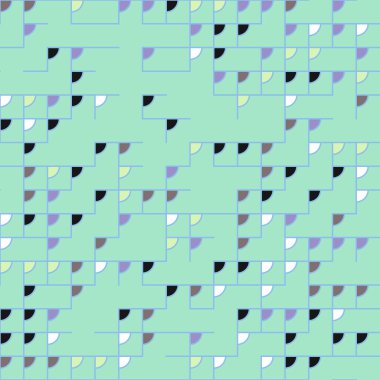 Dekoratif diyagram renkli geometrik şekiller arkaplan resimlemesi