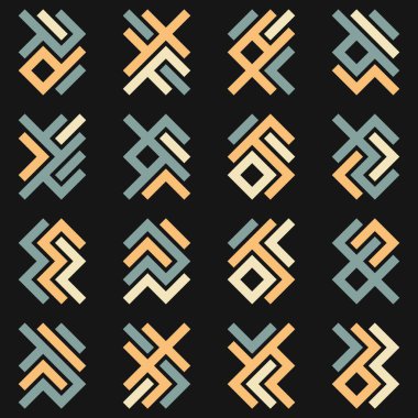 Asemic Glyph writing hieroglyph imitation abstract illustration