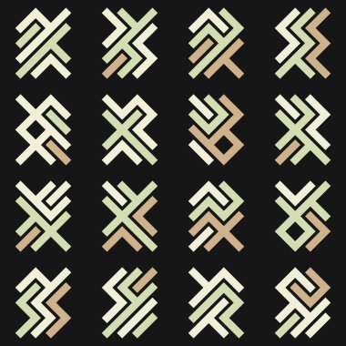 Asemic Glyph writing hieroglyph imitation abstract illustration