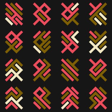 Asemic Glyph writing hieroglyph imitation abstract illustration