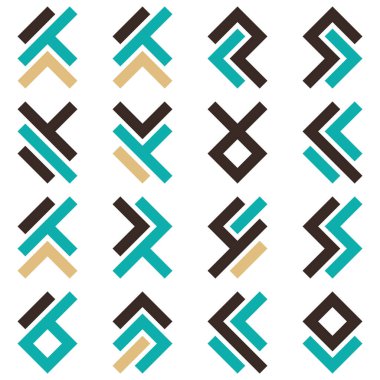 Asemic Glyph writing hieroglyph imitation abstract illustration