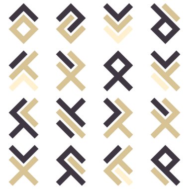 Asemic Glyph writing hieroglyph imitation abstract illustration