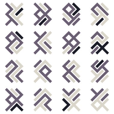 Asemic Glyph writing hieroglyph imitation abstract illustration