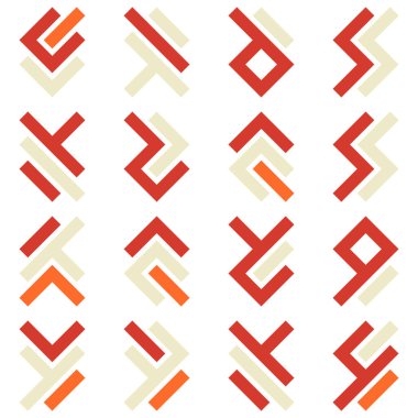 Asemic Glyph writing hieroglyph imitation abstract illustration