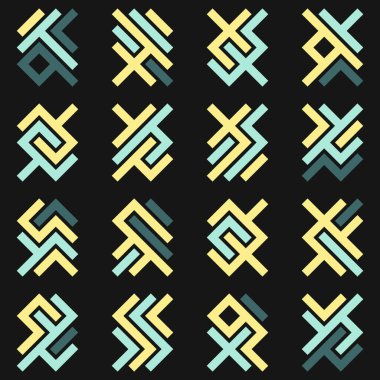 Asemic Glyph writing hieroglyph imitation abstract illustration