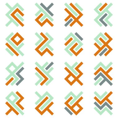 Asemic Glyph writing hieroglyph imitation abstract illustration