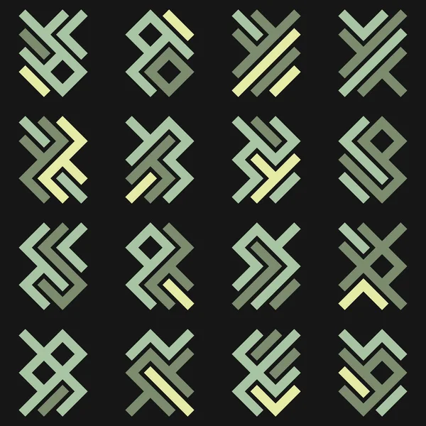 Asemic Glyph Writing Hieroglyph Imitation Abstract Illustration — Image vectorielle