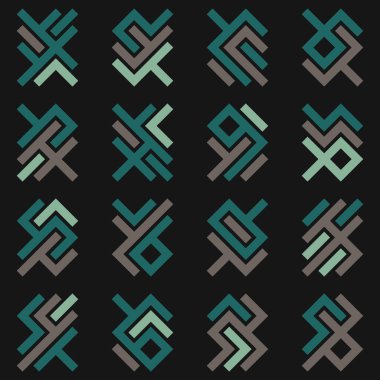 Asemic Glyph writing hieroglyph imitation abstract illustration