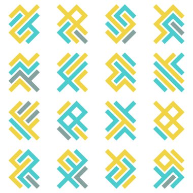 Asemic Glyph writing hieroglyph imitation abstract illustration