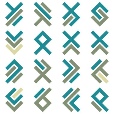 Asemic Glyph writing hieroglyph imitation abstract illustration