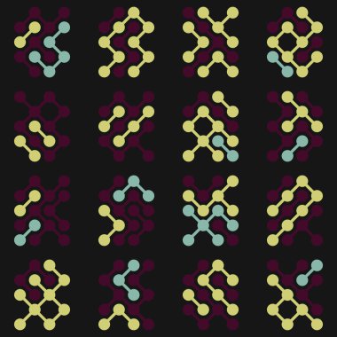 Asemic Glyph writing hieroglyph imitation abstract illustration