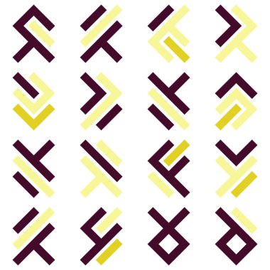 Asemic Glyph writing hieroglyph imitation abstract illustration