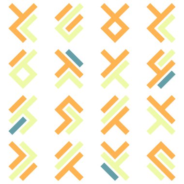 Asemic Glyph writing hieroglyph imitation abstract illustration