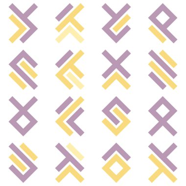 Asemic Glyph writing hieroglyph imitation abstract illustration