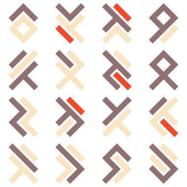 Asemic Glyph writing hieroglyph imitation abstract illustration