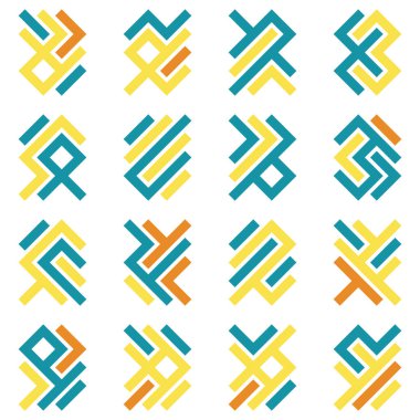 Asemic Glyph writing hieroglyph imitation abstract illustration