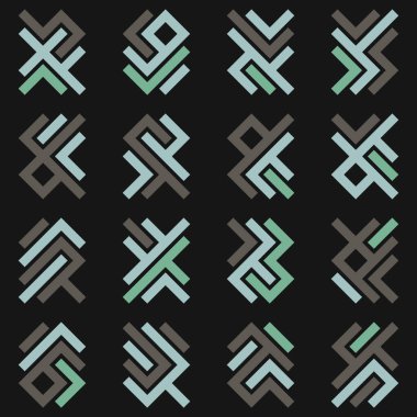 Asemic Glyph writing hieroglyph imitation abstract illustration