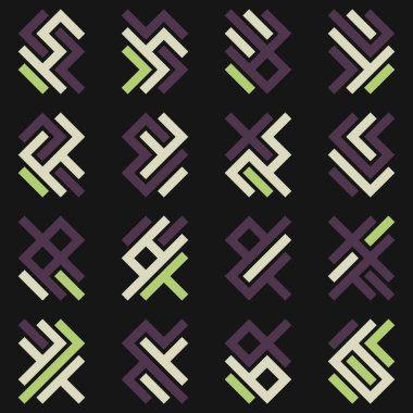 Asemic Glyph writing hieroglyph imitation abstract illustration