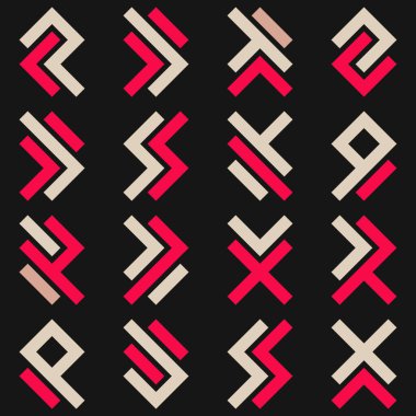 Asemic Glyph writing hieroglyph imitation abstract illustration