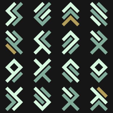 Asemic Glyph writing hieroglyph imitation abstract illustration