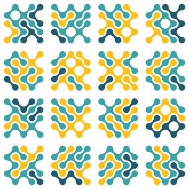 Asemic Glyph writing hieroglyph imitation abstract illustration