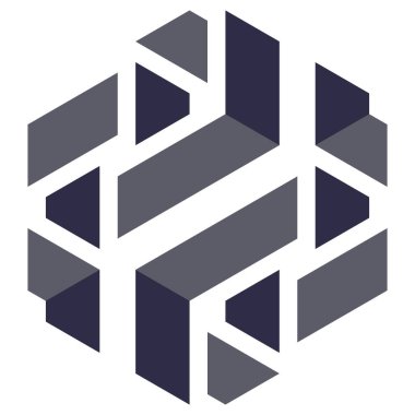  Altıgen Üçgen Paketli 3 boyutlu illüzyon soyut illüstrasyon