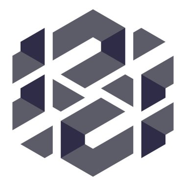  Altıgen Üçgen Paketli 3 boyutlu illüzyon soyut illüstrasyon