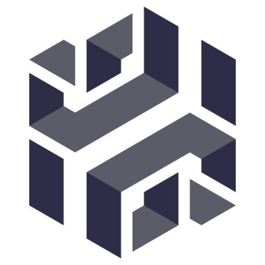  Altıgen Üçgen Paketli 3 boyutlu illüzyon soyut illüstrasyon