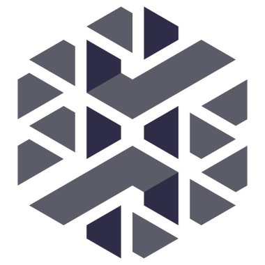  Altıgen Üçgen Paketli 3 boyutlu illüzyon soyut illüstrasyon