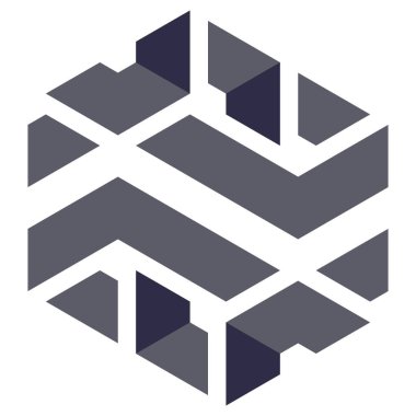  Altıgen Üçgen Paketli 3 boyutlu illüzyon soyut illüstrasyon