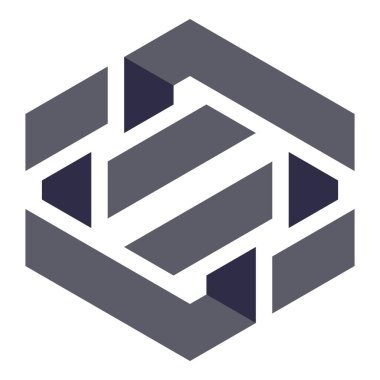  Altıgen Üçgen Paketli 3 boyutlu illüzyon soyut illüstrasyon