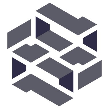  Altıgen Üçgen Paketli 3 boyutlu illüzyon soyut illüstrasyon