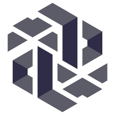  Altıgen Üçgen Paketli 3 boyutlu illüzyon soyut illüstrasyon