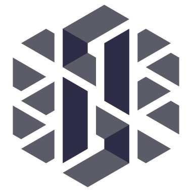  Altıgen Üçgen Paketli 3 boyutlu illüzyon soyut illüstrasyon