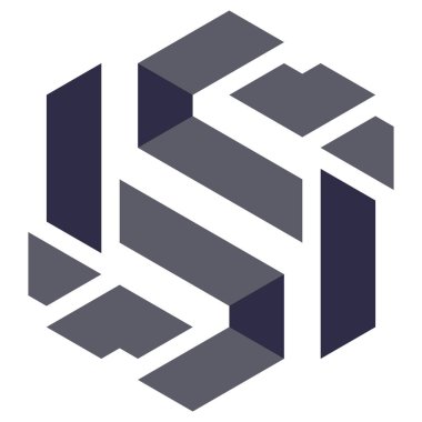  Altıgen Üçgen Paketli 3 boyutlu illüzyon soyut illüstrasyon